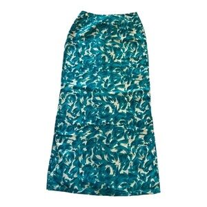 Anthropologie Silk Floral Maxi Skirt Size 2